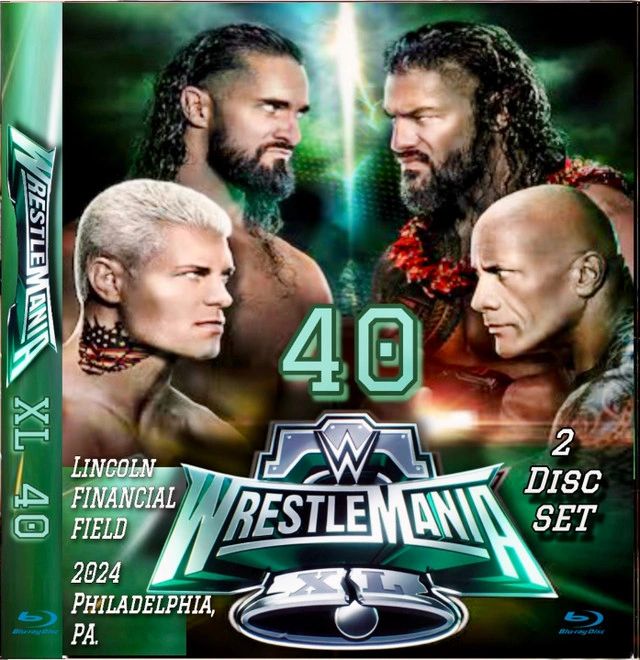 Wrestlemania 40 - 2024 - Blu Ray