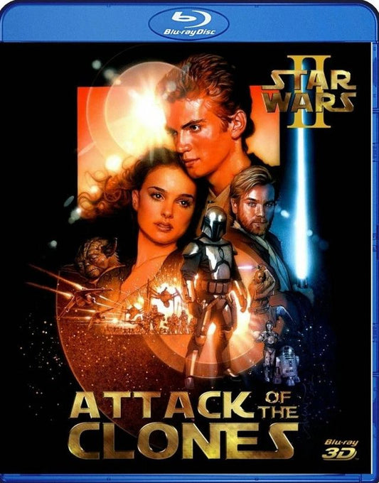 Star Wars Attack Of The Clones - 2002 - 3D Blu Ray