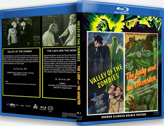 Valley Of The Zombies & The Lady And The Monster - Double Feature - Blu Ray