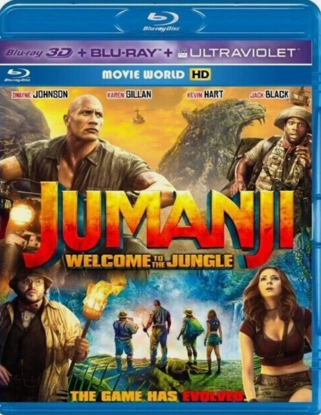 Jumanji Welcome To The Jungle - 2017 - 3D Blu Ray