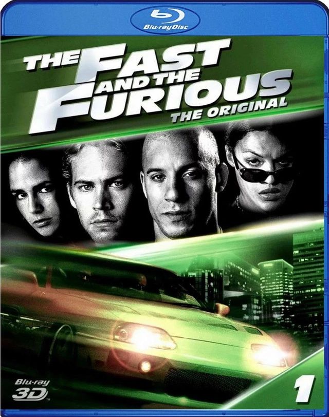 The Fast And The Furious - 2001 - 3D Blu Ray